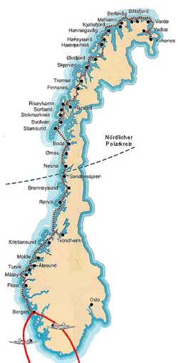 hurtigruten karte anreise mit charterflug