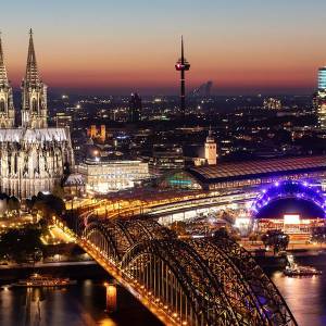K&ouml;lner Dom im Sonnenuntergang