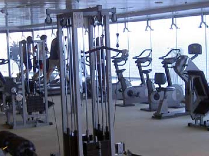 Fitness auf einem Kreuzfahrtschiff
